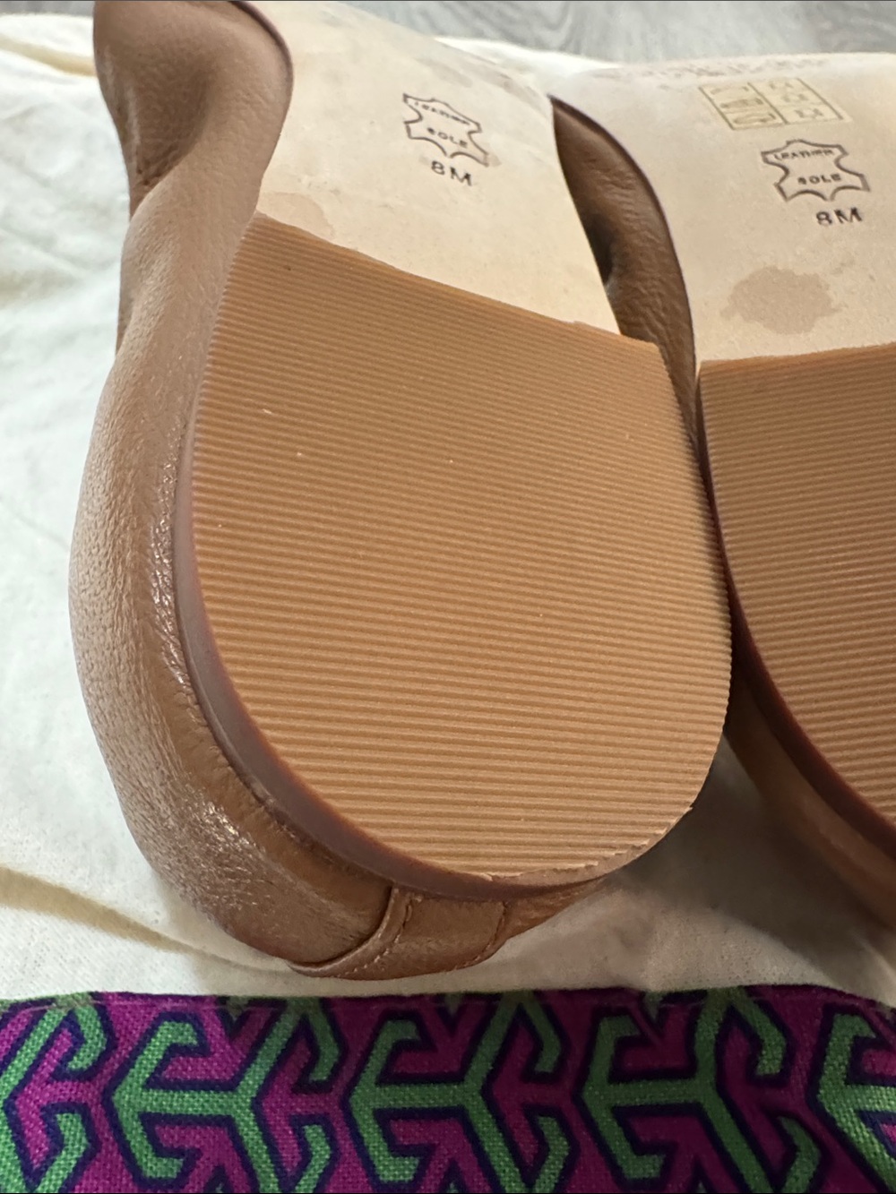 Tory Burch Leather Flats Size 8 - Picture 7 of 12